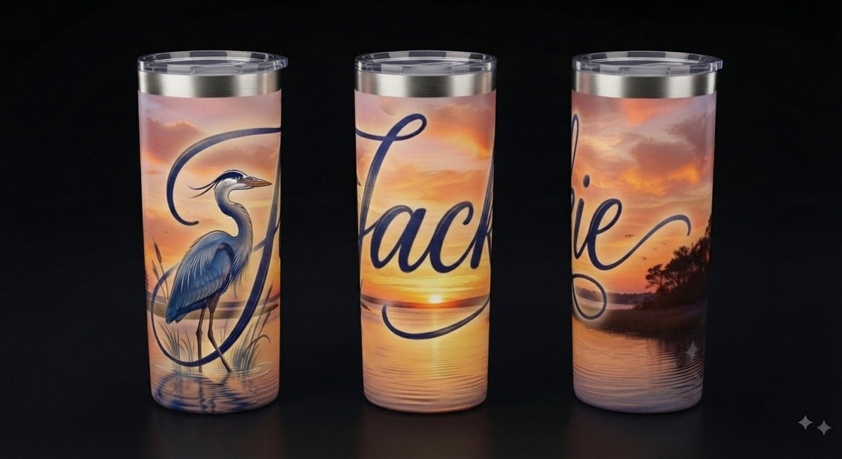 Something Neat by Nat Tumblers with double-wall insulation and leak-resistant lid for hot and cold drinks